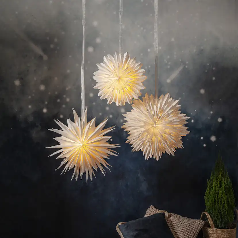 Adventsstjärna Star Trading Cloud Randig 2-lage