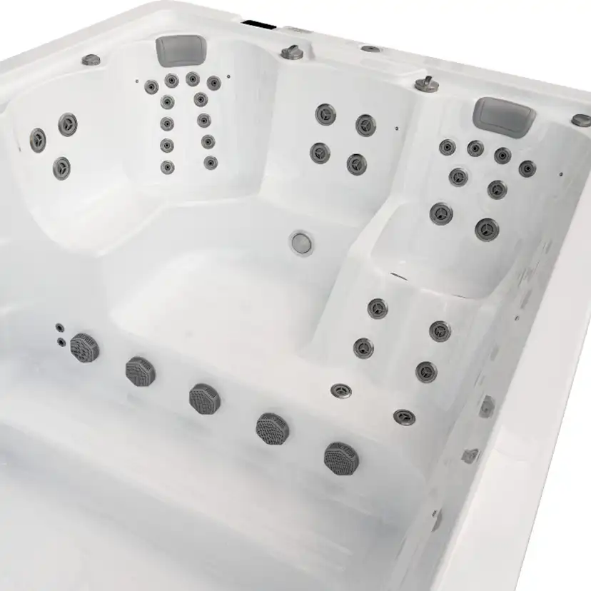 Swimspa Swebad Swim Family med Gaveltrappa och Termolock