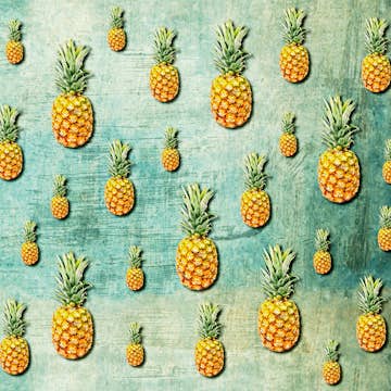 Tapet Idealdecor Tropical Pineapples