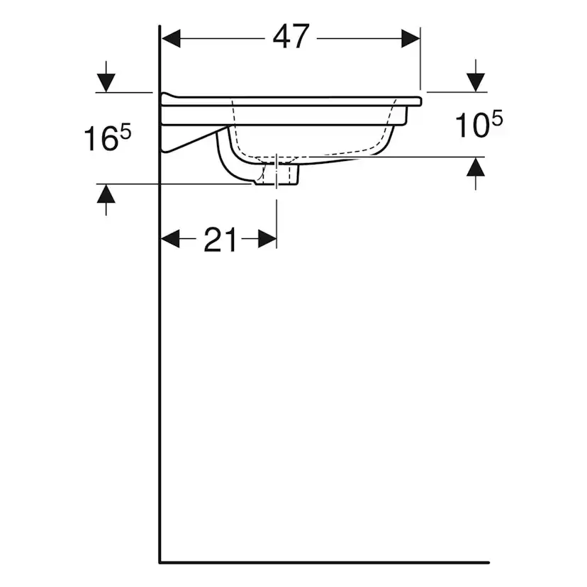 Tvättställ Ifö Elegant med Två Kranhål