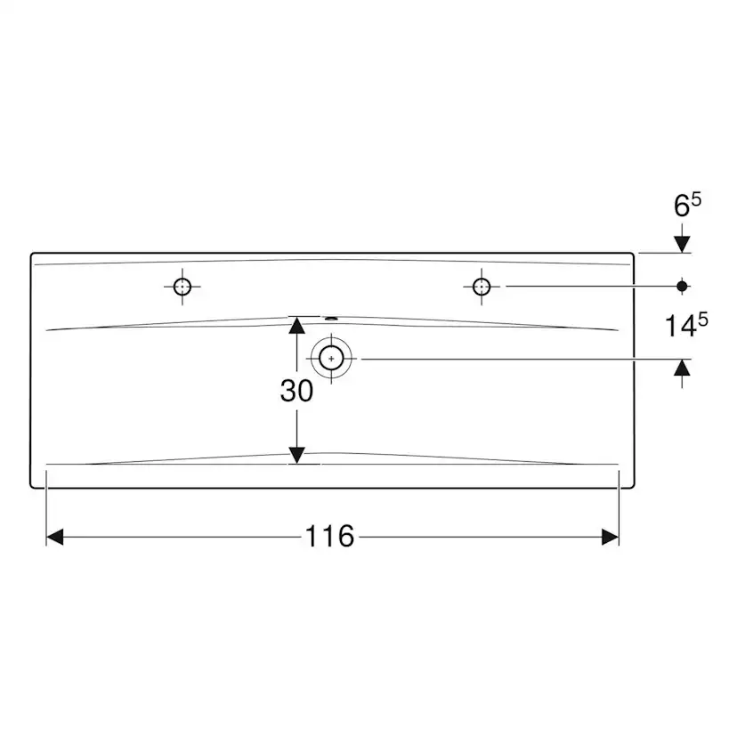 Tvättställ Ifö Elegant med Två Kranhål