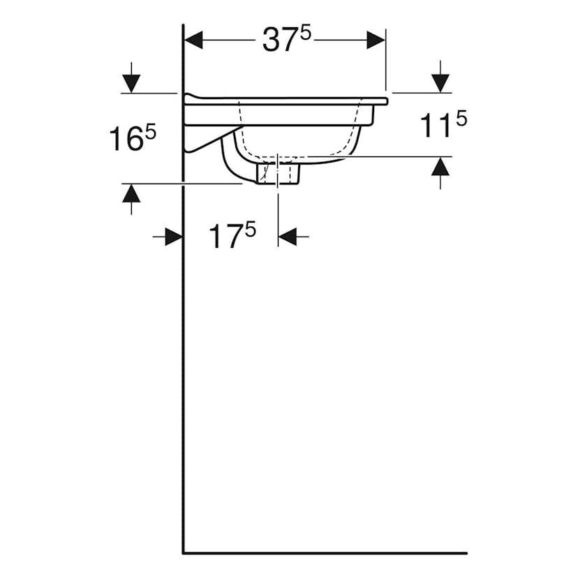 Tvättställ Ifö Elegant Kompakt
