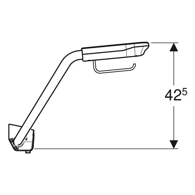 Armstöd Ifö Vinta med WC-pappershållare