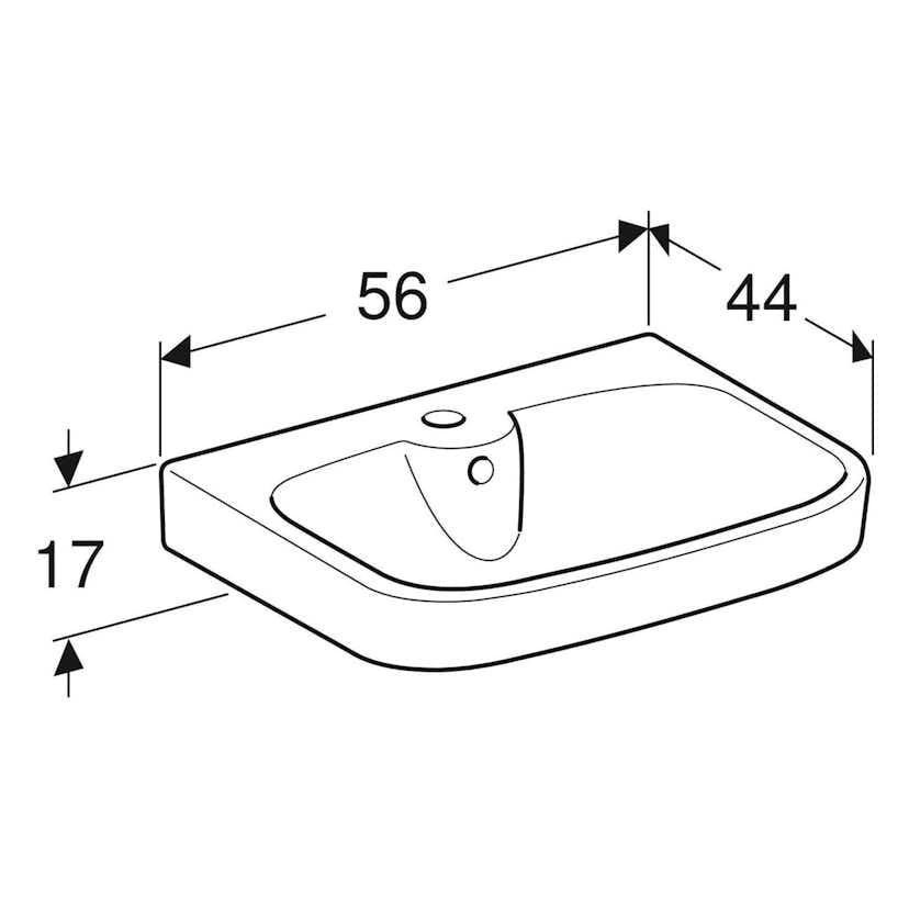 Tvättställ Ifö Vinta Porslin Rektangulär