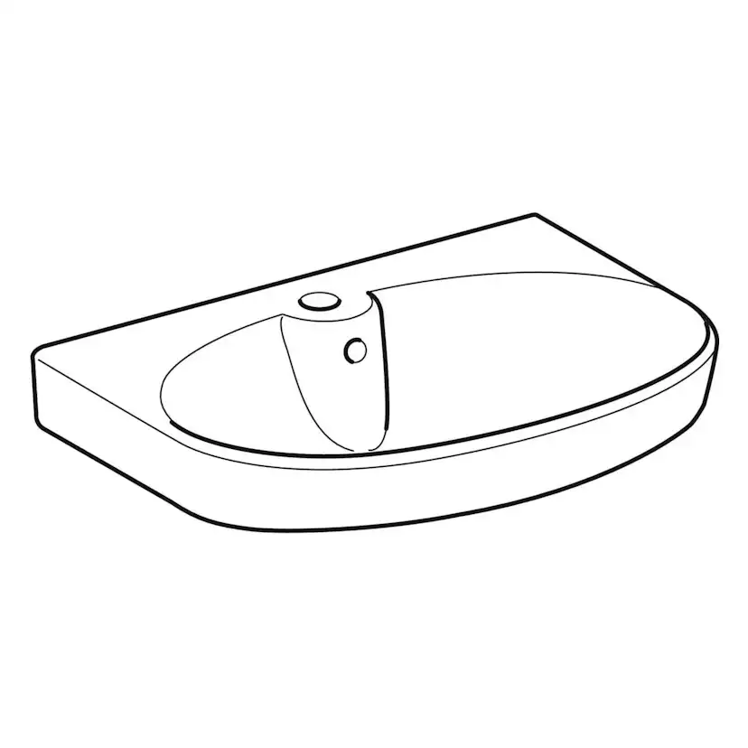 Tvättställ Ifö Vinta Porslin Rund