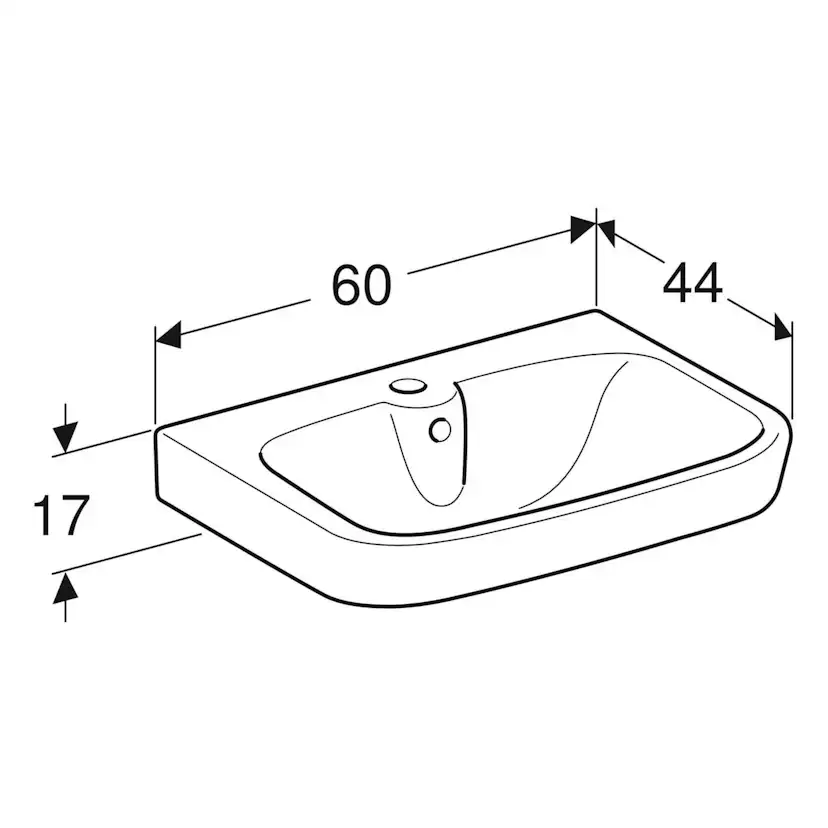 Tvättställ Ifö Vinta Porslin Rektangulär