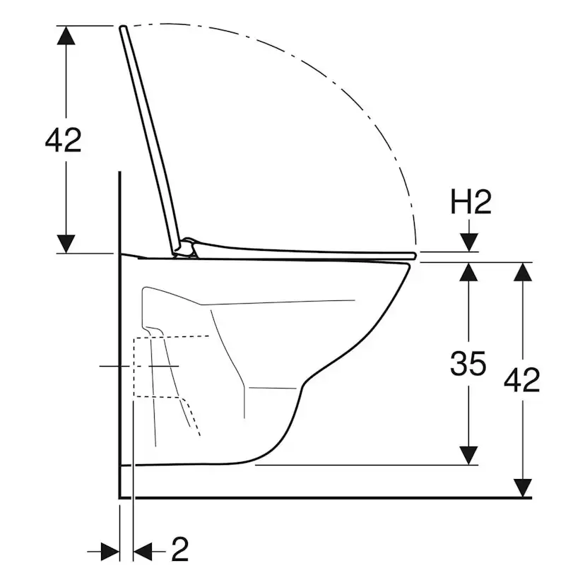 Vägghängd Toalettstol Ifö Vinta Rimfree
