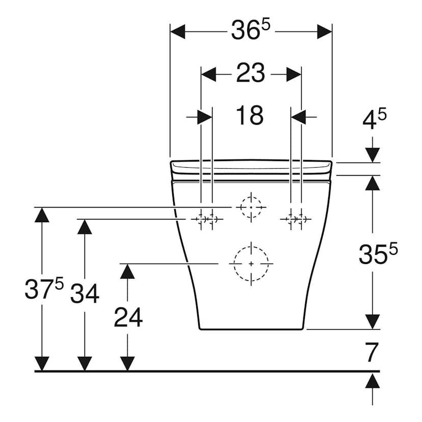 Vägghängd Toalettstol Ifö Vinta Art Rimfree
