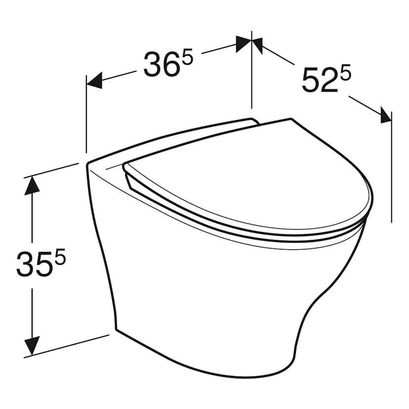 Vägghängd Toalettstol Ifö Vinta Art Rimfree
