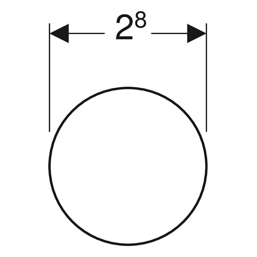 Knopp Ifö Rund Ø28 mm