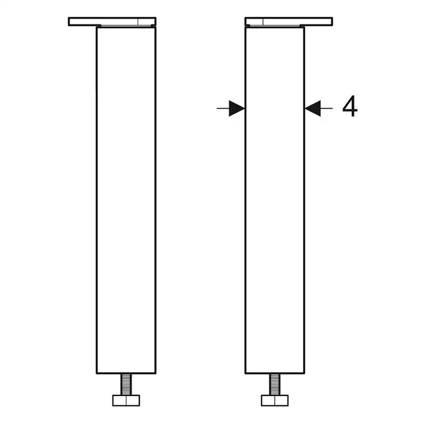 Stödben Ifö Elegant