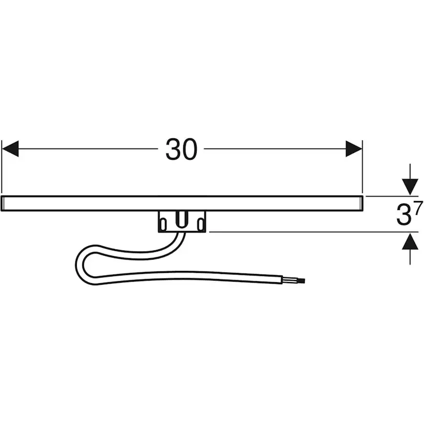 Spegelbelysning Ifö Silia