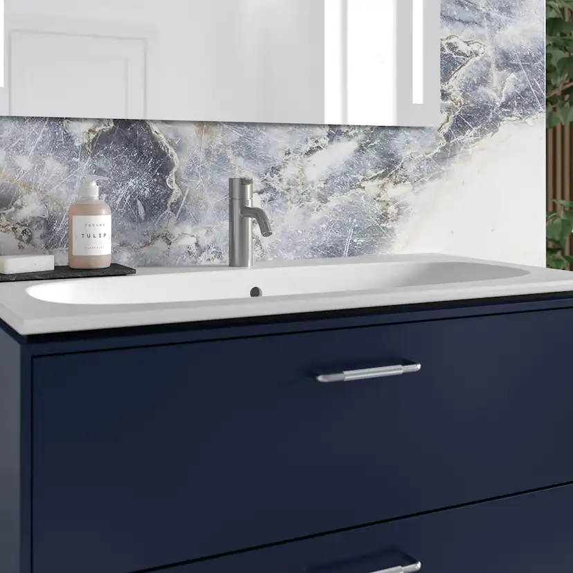 Tvättställsskåp Ifö Sense Art Smal Design 90 med 2 Lådor