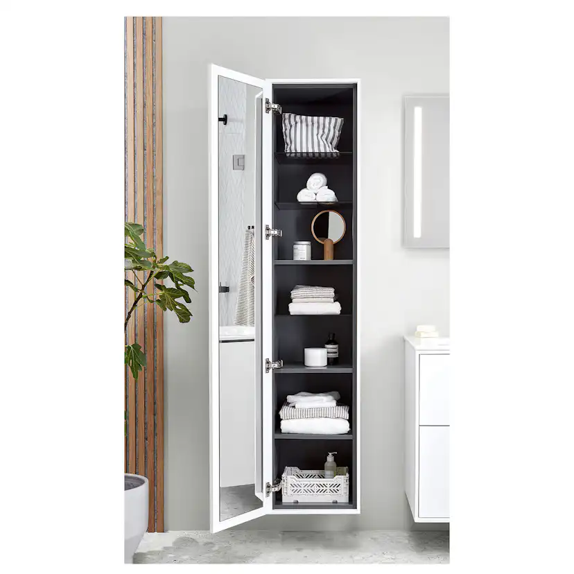 Högskåp Ifö Sense Art med en Dörr och en Innerspegel