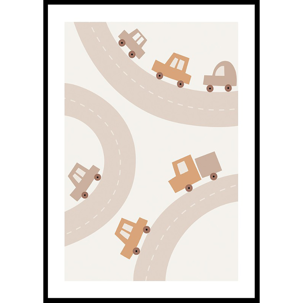 Poster Gallerix Cars And Roads