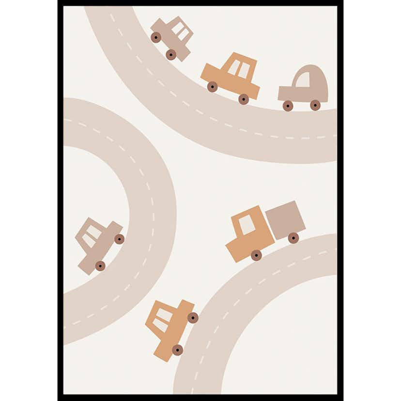 Poster Gallerix Cars And Roads