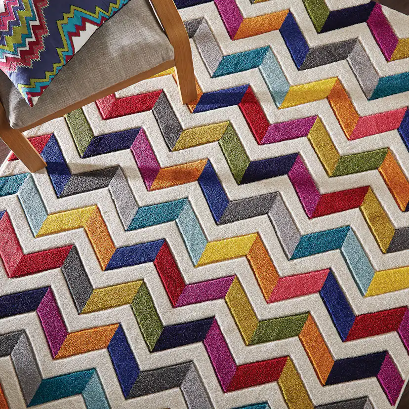 Friezematta Flair Rugs Bolero Flerfärgad