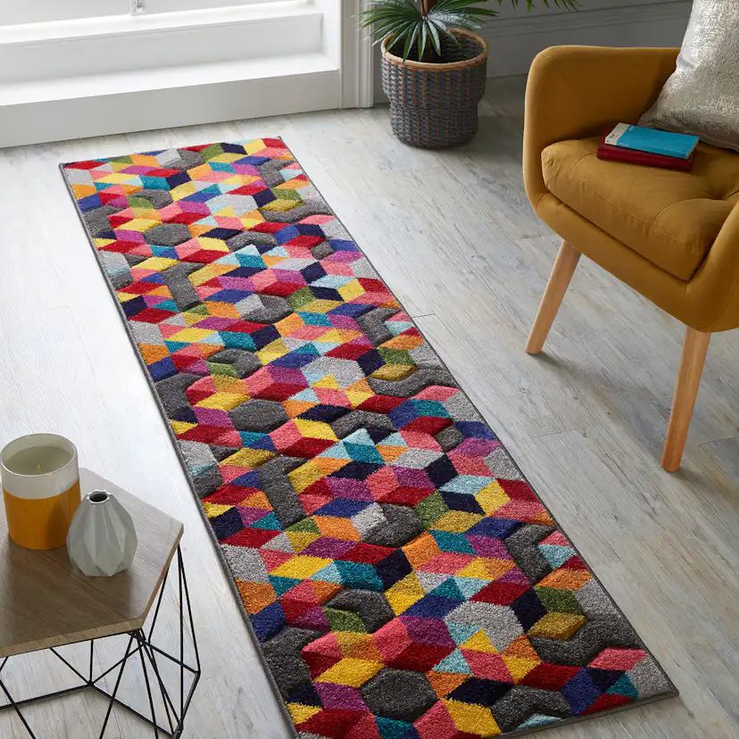 Friezematta Flair Rugs Dynamic Flerfärgad 66x230