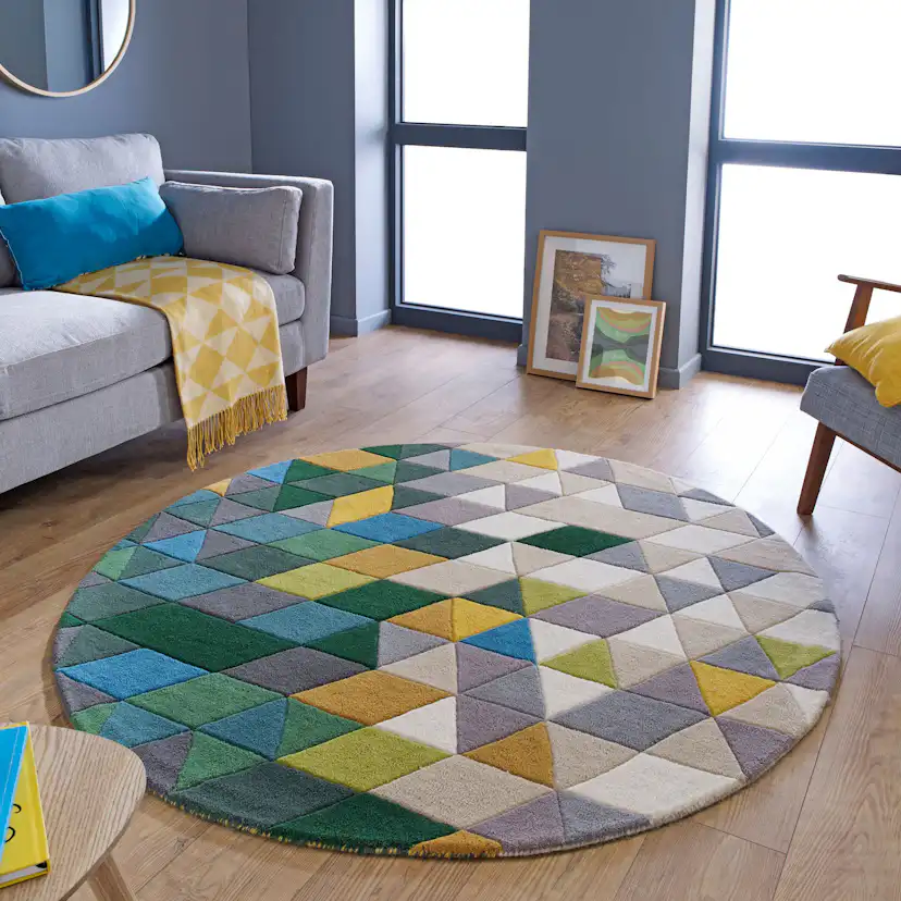 Patchworkmatta Flair Rugs Prism Circle 160x60 Ull