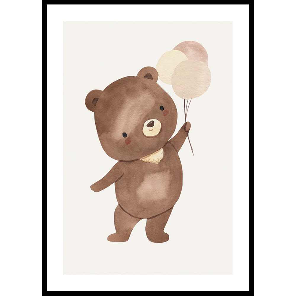 Poster Gallerix Teddy Bear With Balloon
