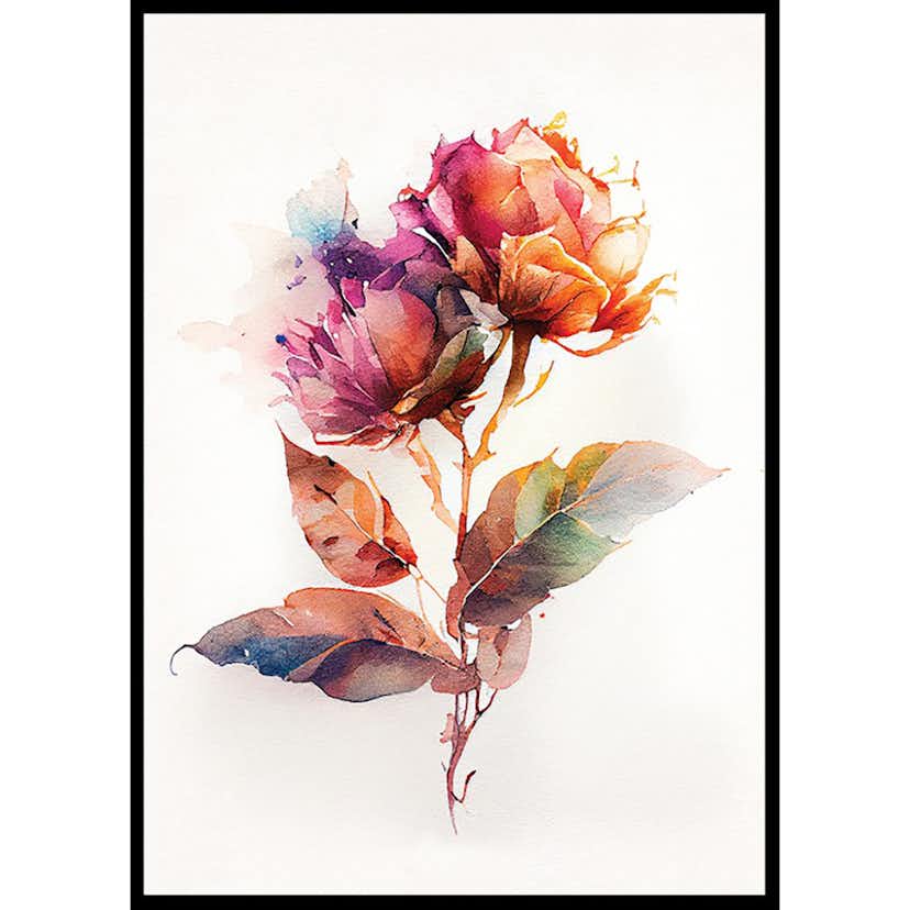 Poster Gallerix Colorful Flowers