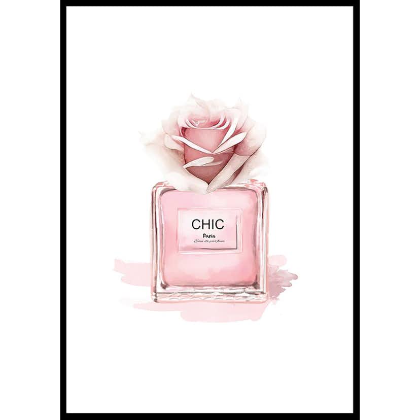 Poster Gallerix Chic Parfume Pink Rose