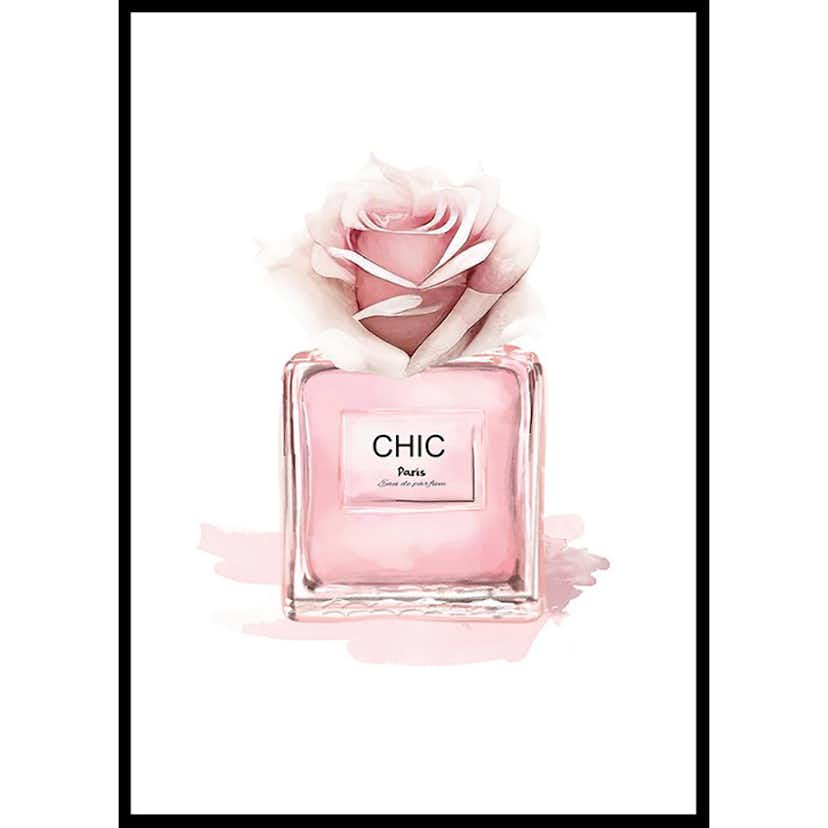 Poster Gallerix Chic Parfume Pink Rose