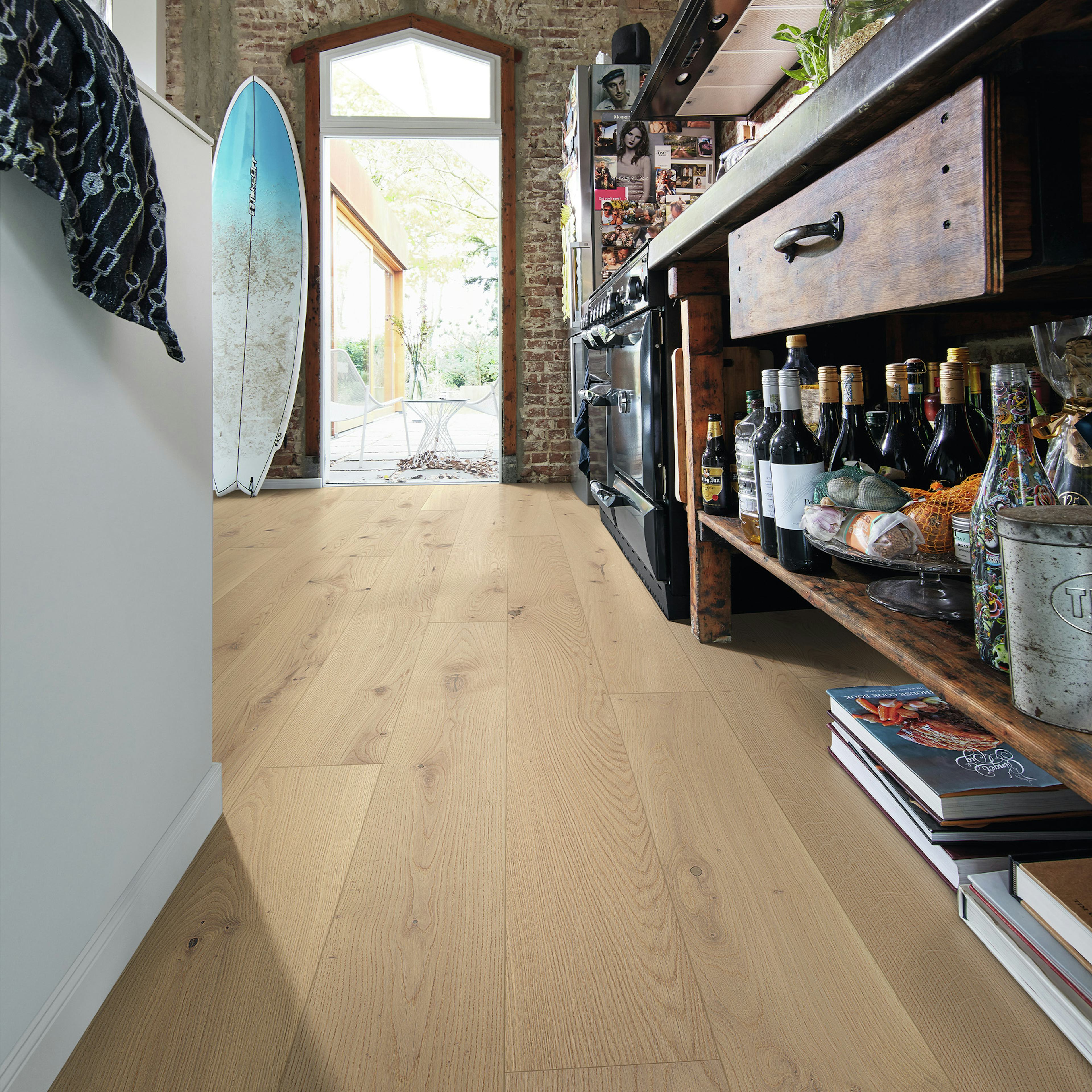 Parkettgolv Meister Authentic Cream Oak 9010 1-Stav Ultramatt Lack PD 400