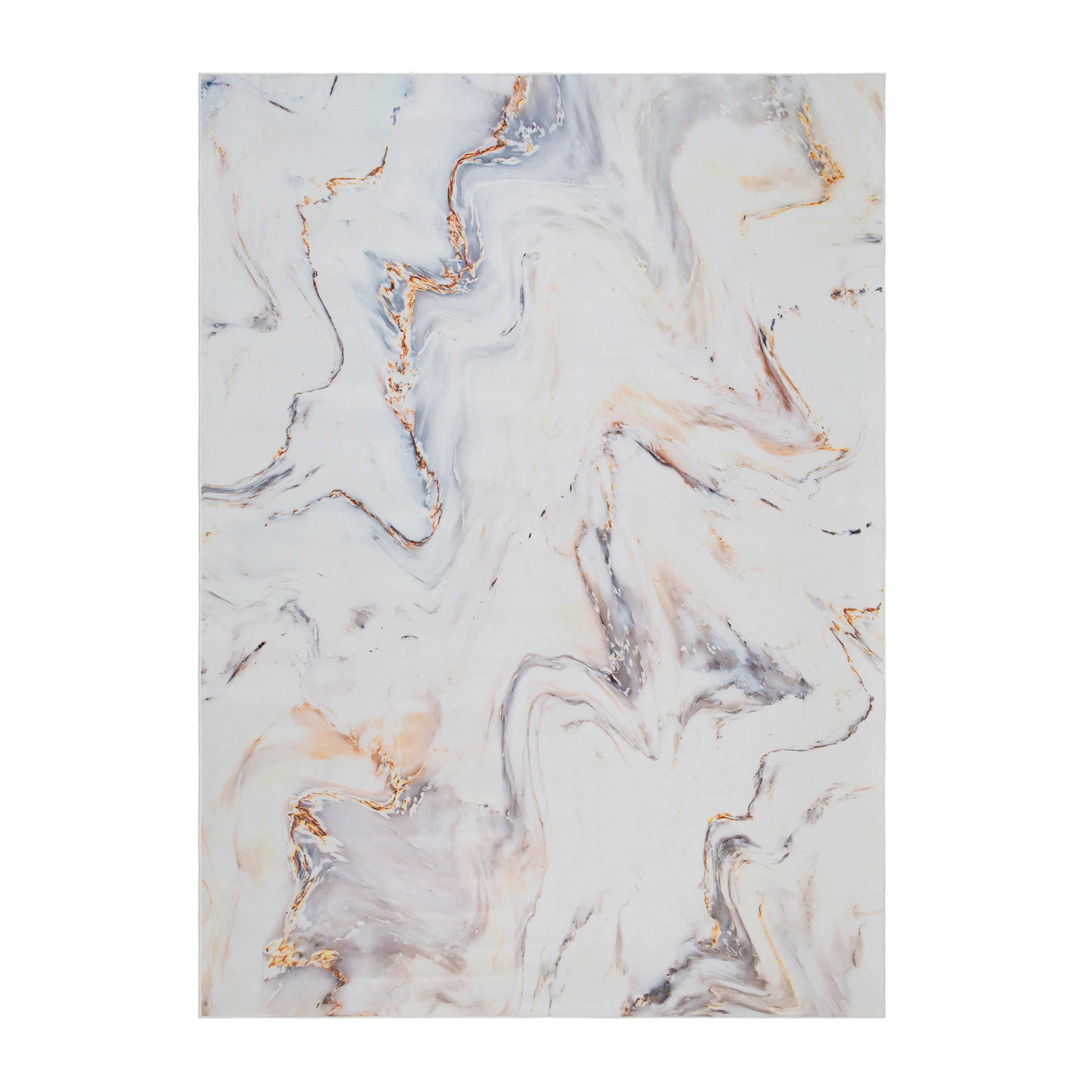 Wiltonmatta KM Carpets Kenzie Marmor Grå Polyester