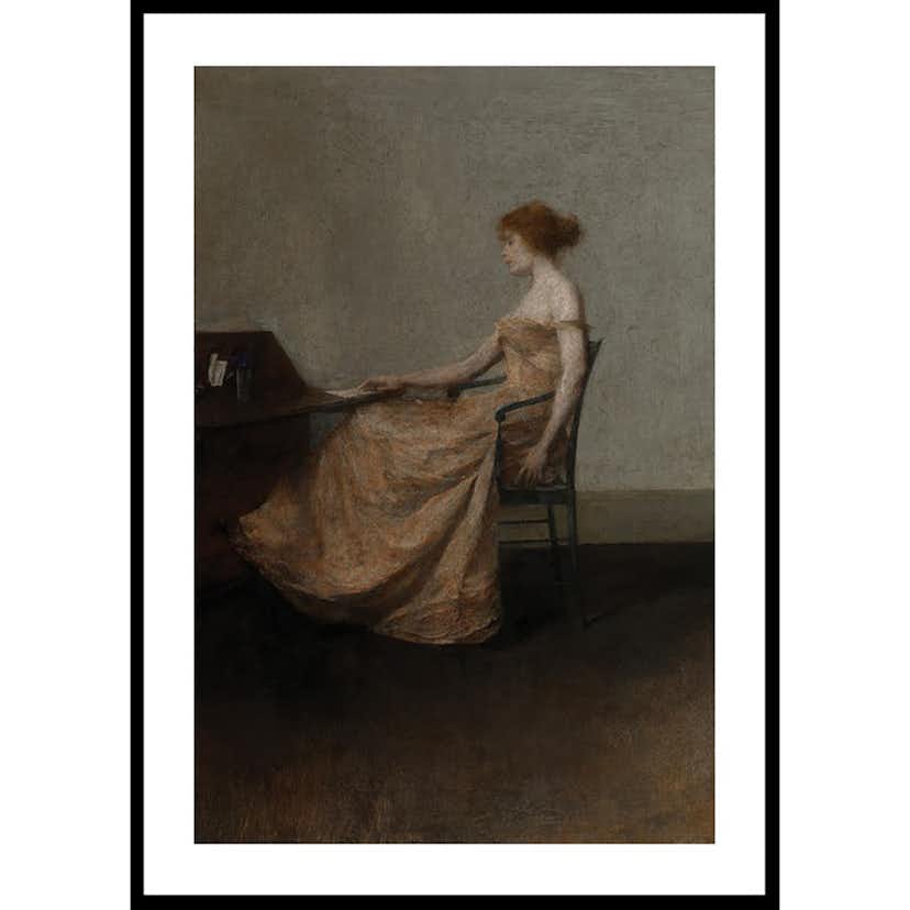 Poster Gallerix The Letter By Thomas Dewing