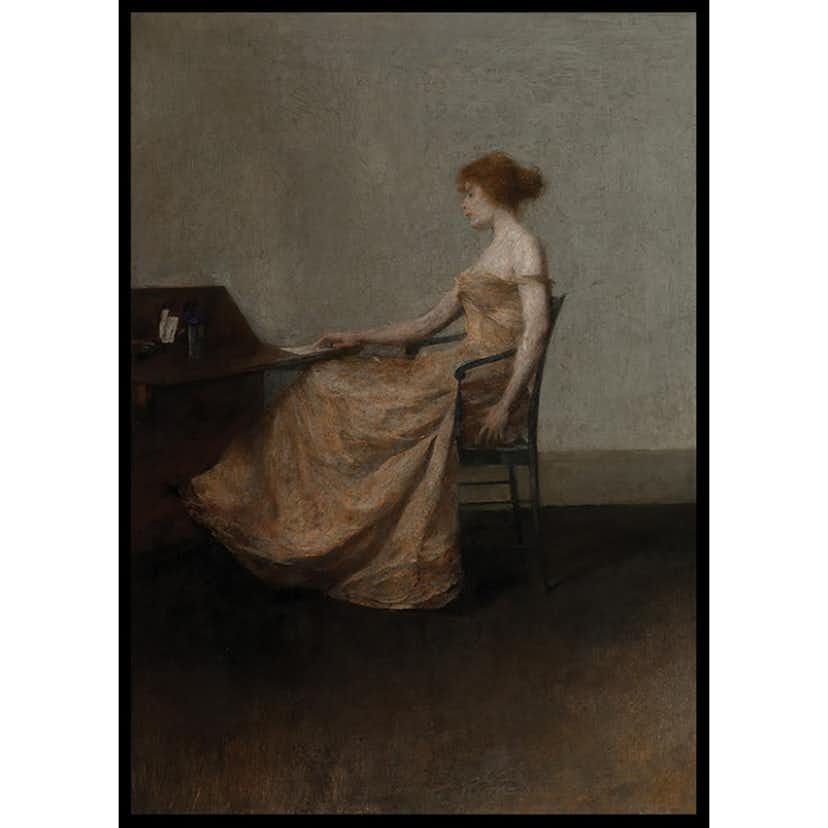 Poster Gallerix The Letter By Thomas Dewing