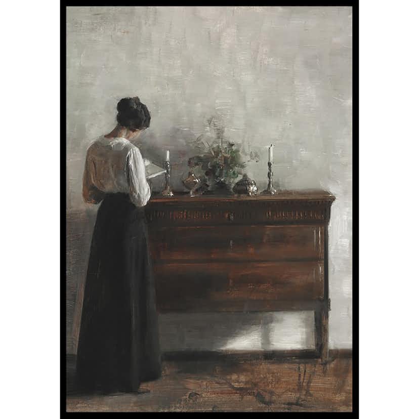 Poster Gallerix Interiør Med Kunstnerens Hustru By Carl Holsøe