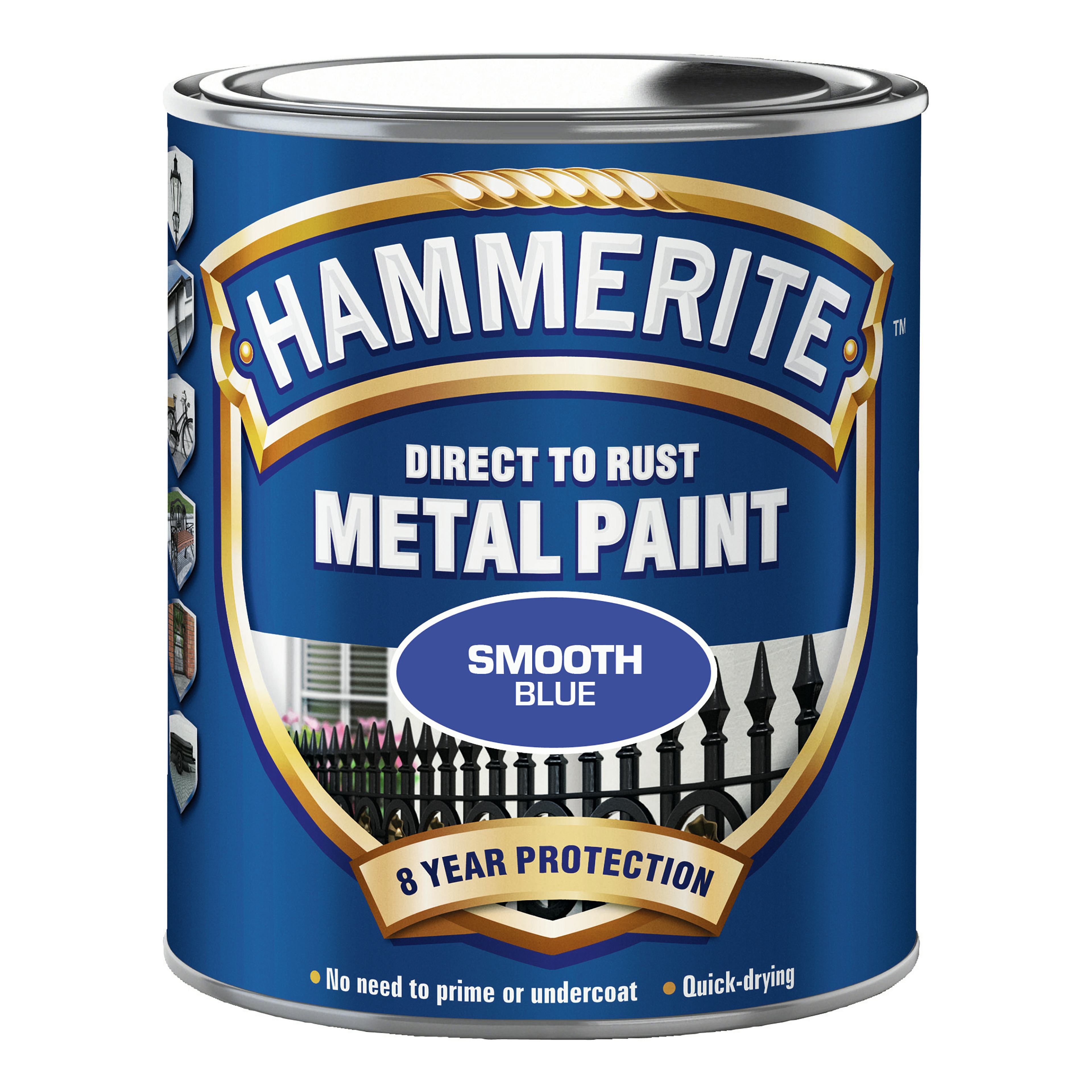 Rostskyddsfärg Hammerite Slätlack Blå 750ml