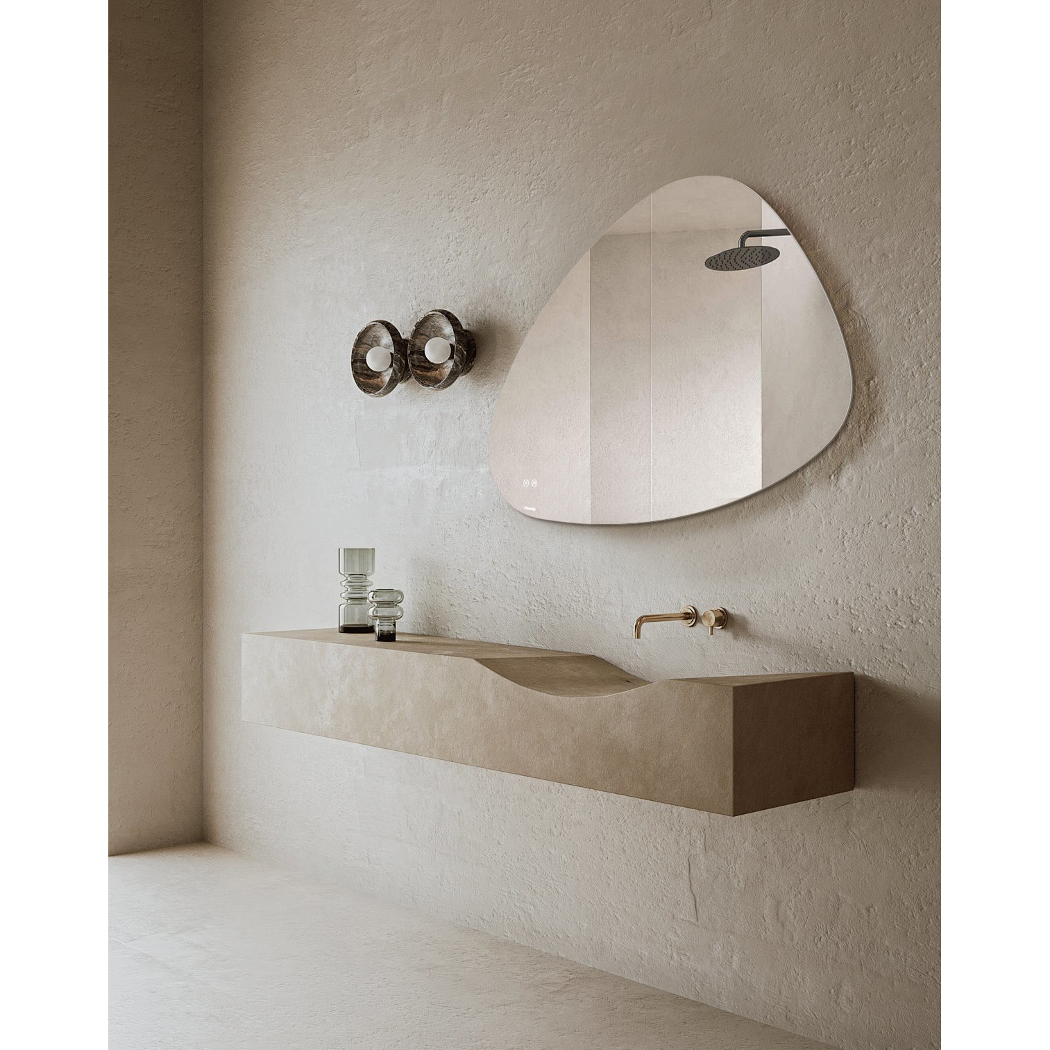 Spegel Duschy Triangulär