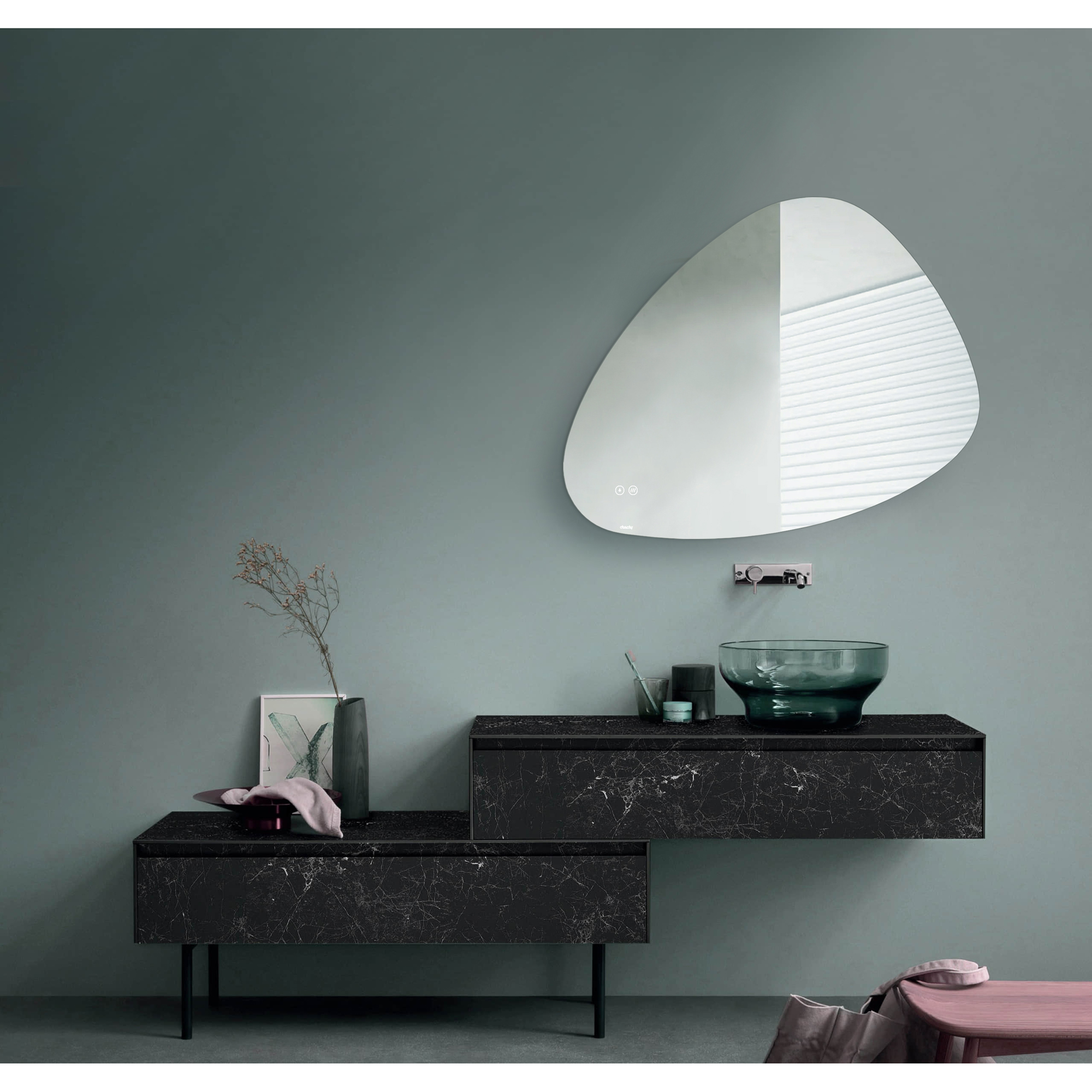 Spegel Duschy Triangulär