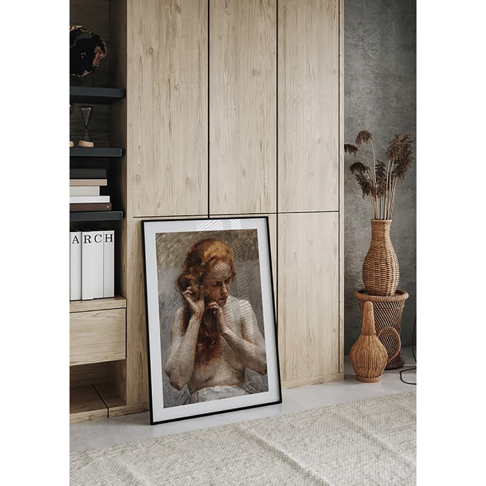 Poster Gallerix Weiblicher Halbakt By Vlaho Bukovac