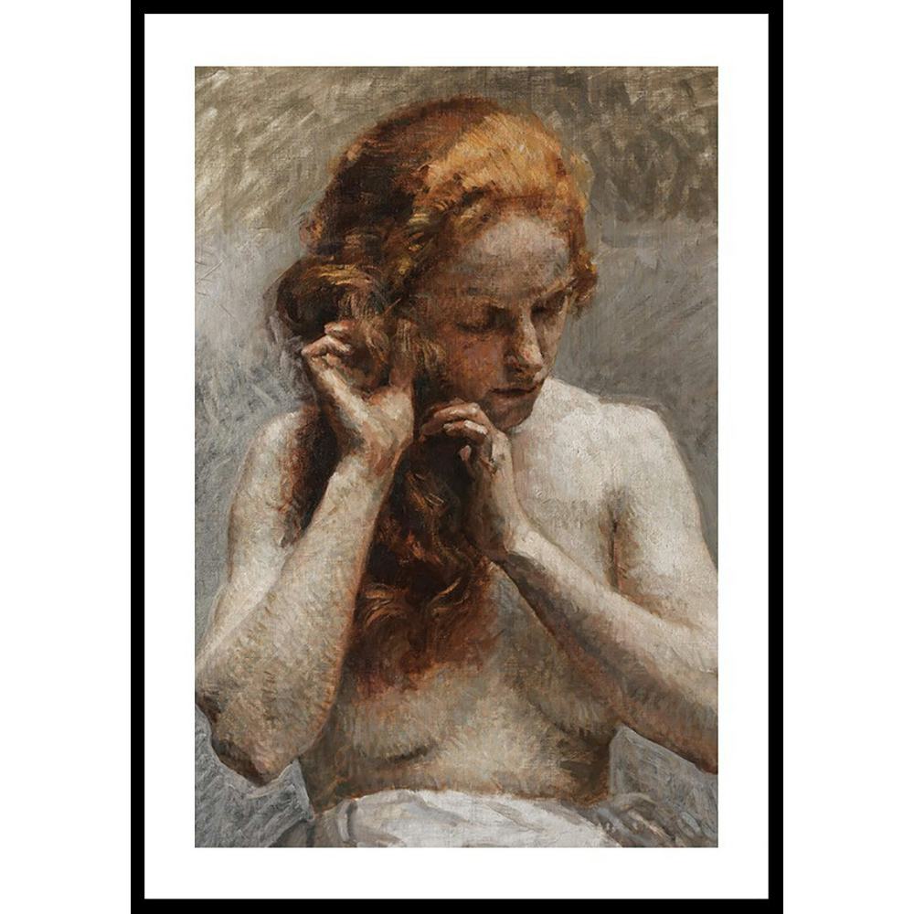 Poster Gallerix Weiblicher Halbakt By Vlaho Bukovac