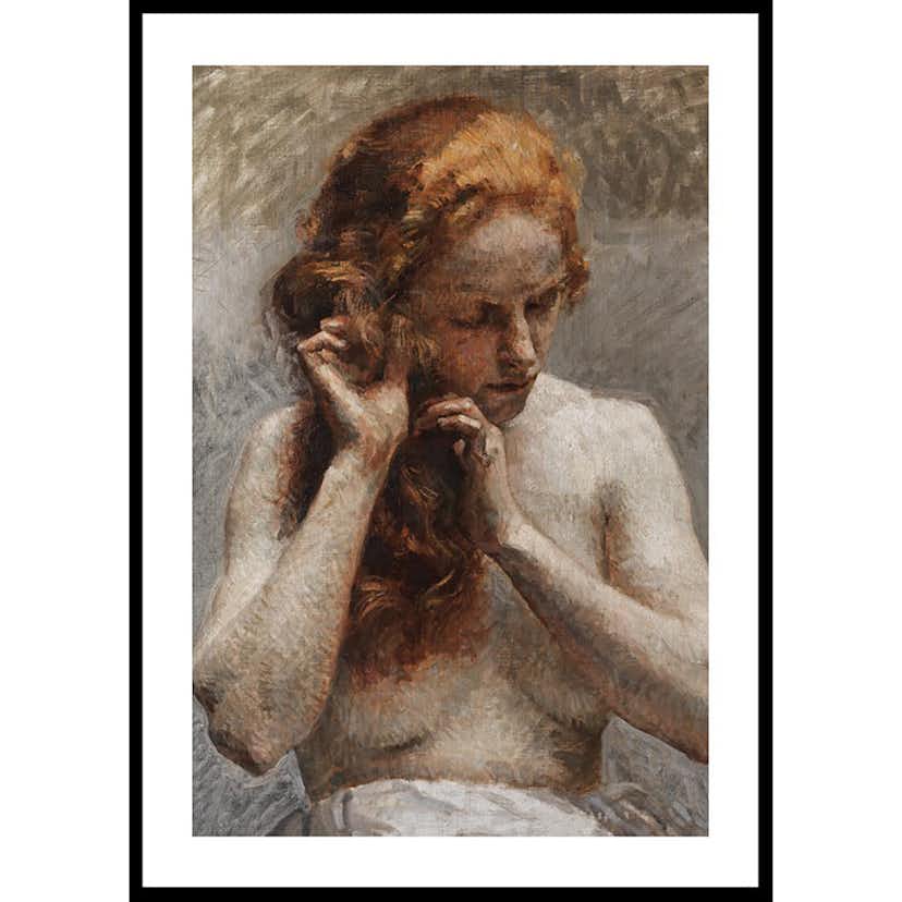 Poster Gallerix Weiblicher Halbakt By Vlaho Bukovac