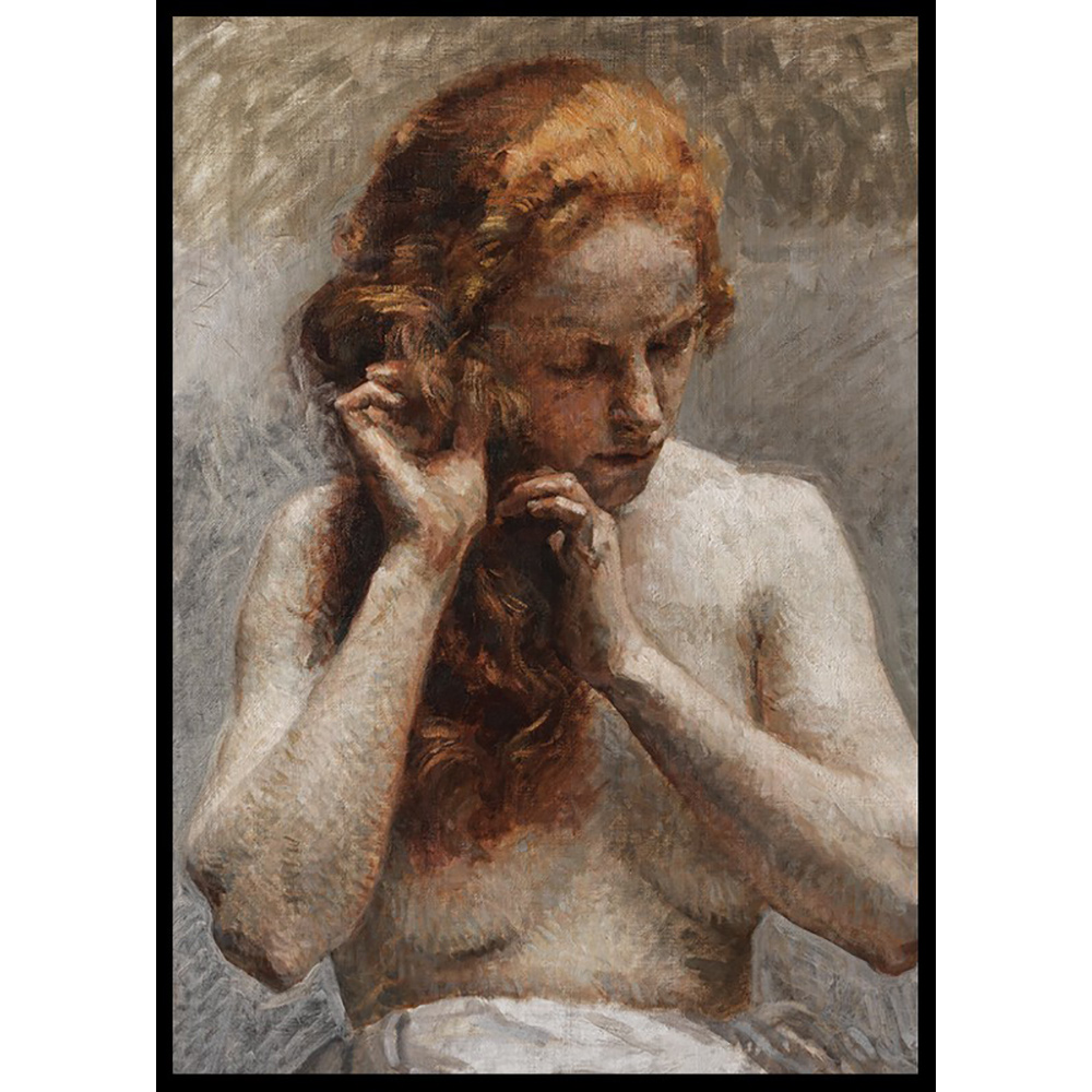 Poster Gallerix Weiblicher Halbakt By Vlaho Bukovac