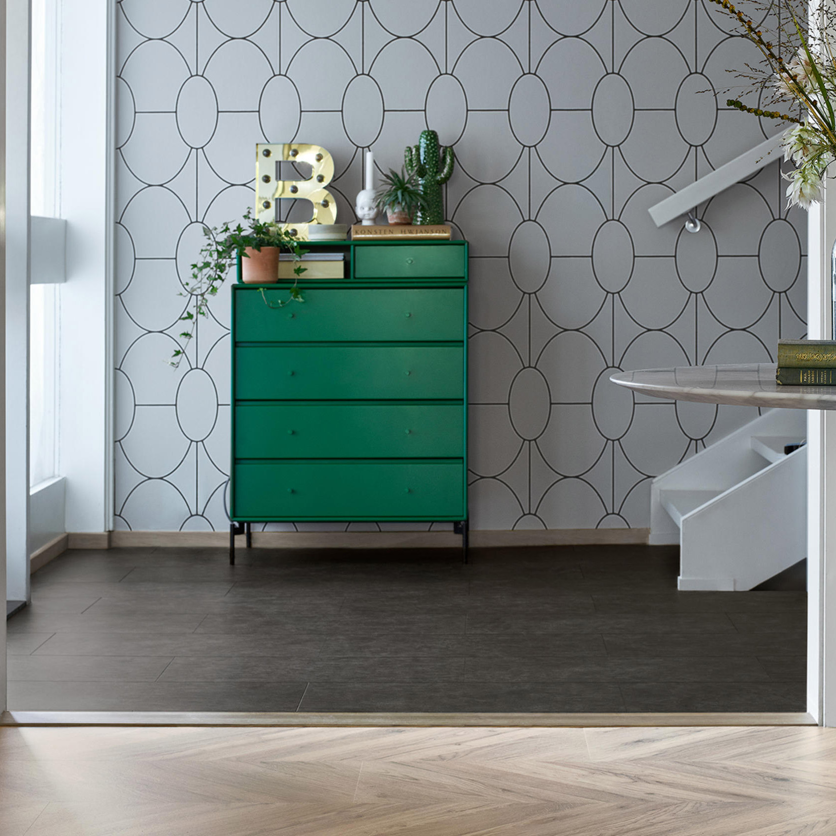 Laminatgolv Tarkett Lamin'Art Sprucken Skiffer 1-Stav