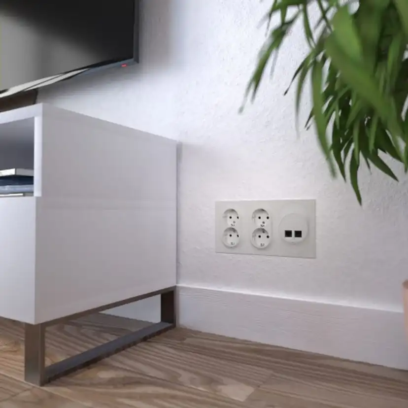 Datauttag Elko One Kat 6 UTP Infälld 2xRJ45