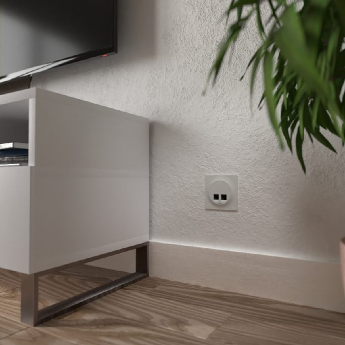 Datauttag Elko One Kat 6 UTP Infälld 2xRJ45