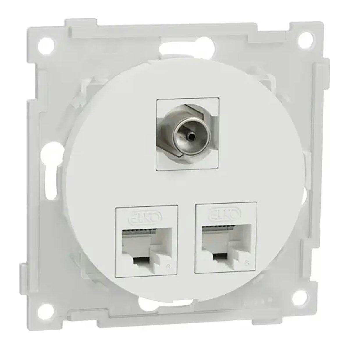 Vägguttag Elko One Modularuttag 2x8 K6 UTP