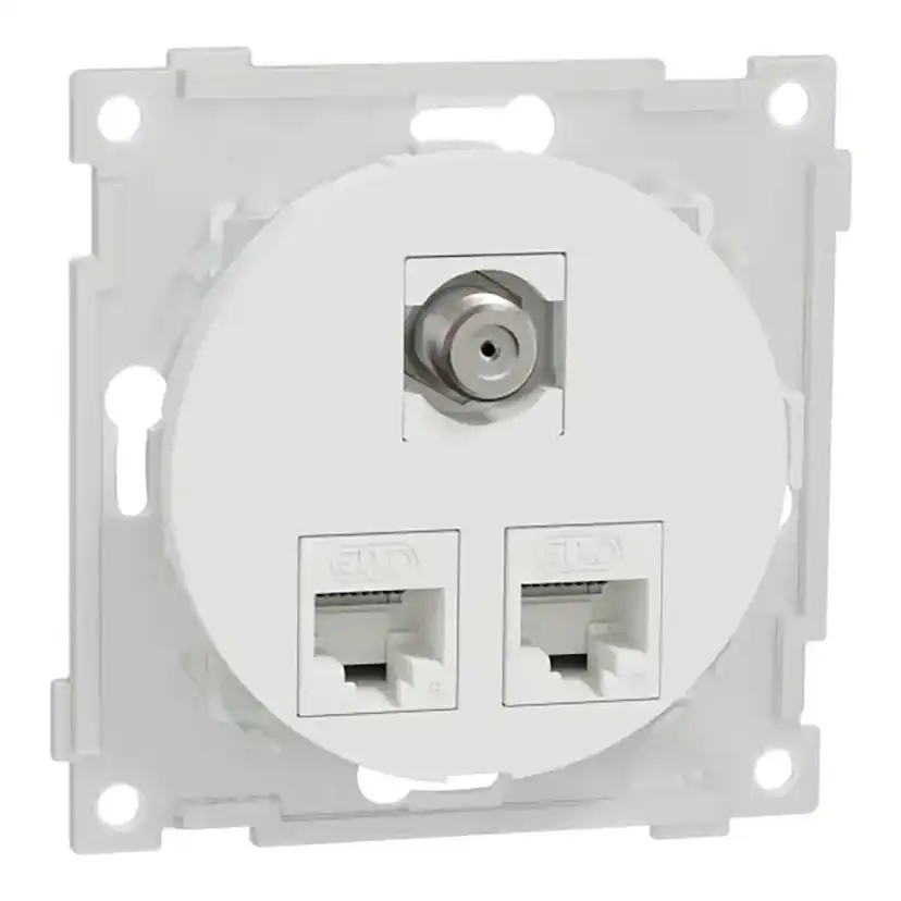 Vägguttag Elko One Modularuttag Infälld RJ45 Cat.6 UTP