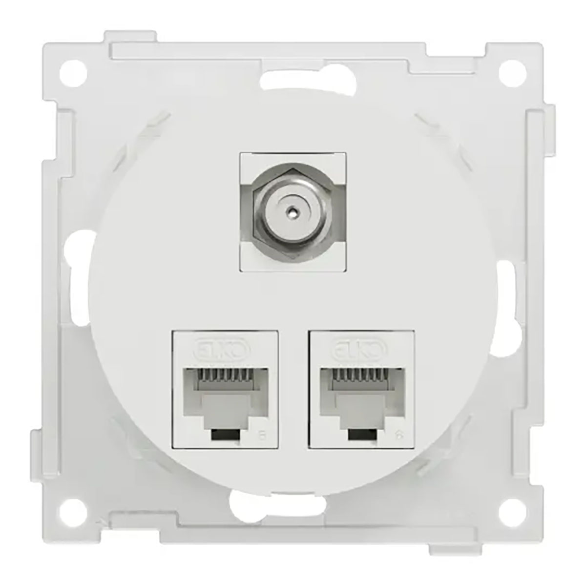 Vägguttag Elko One Modularuttag Infälld RJ45 Cat.6 UTP
