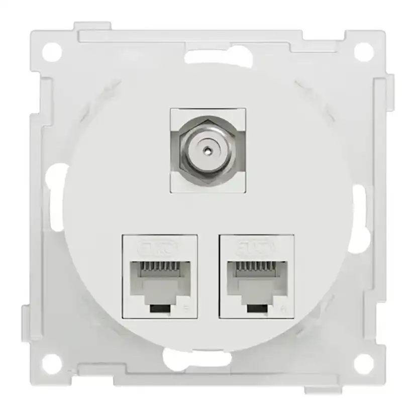 Vägguttag Elko One Modularuttag Infälld RJ45 Cat.6 UTP