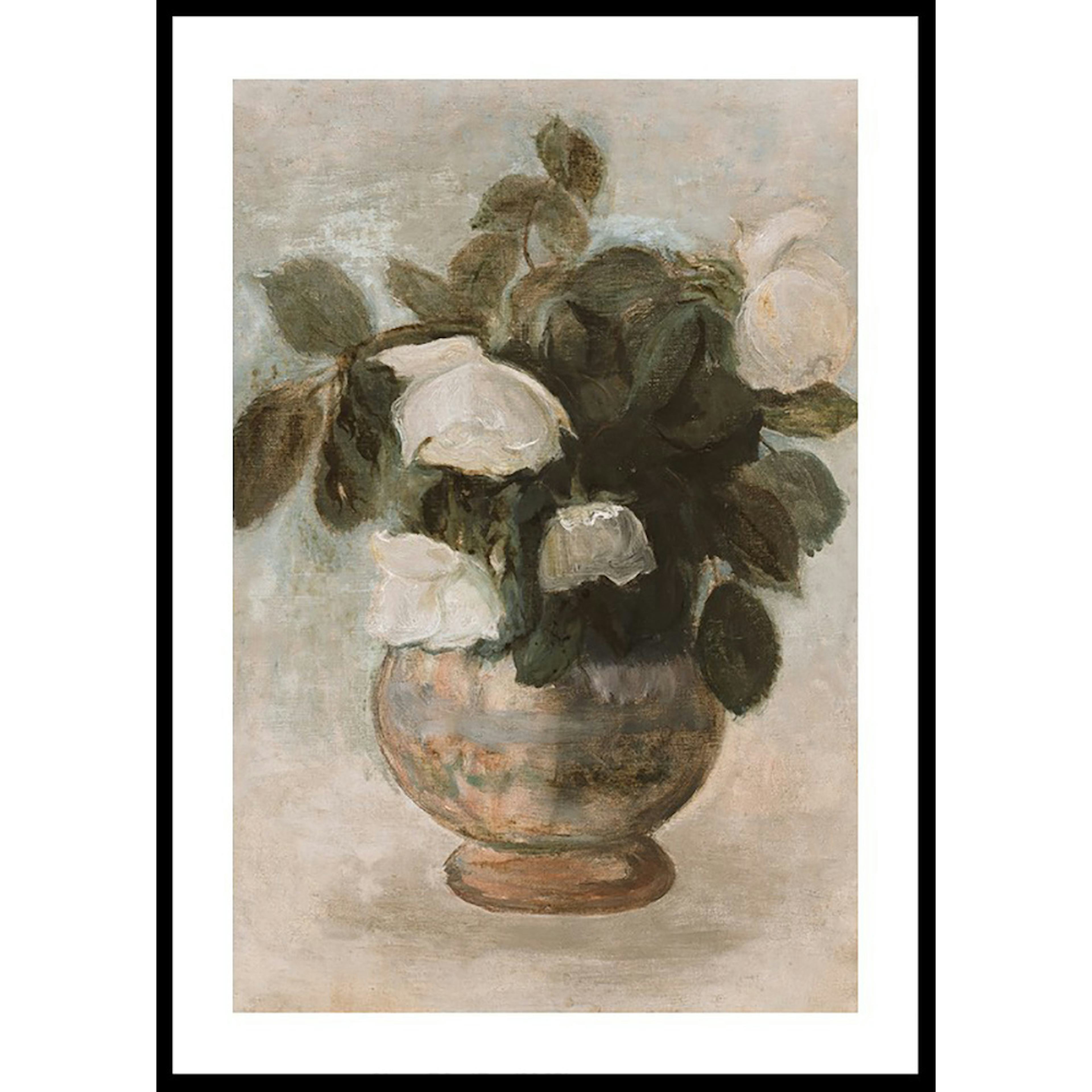 Poster Gallerix Białe Róże By Tadeusz Makowski