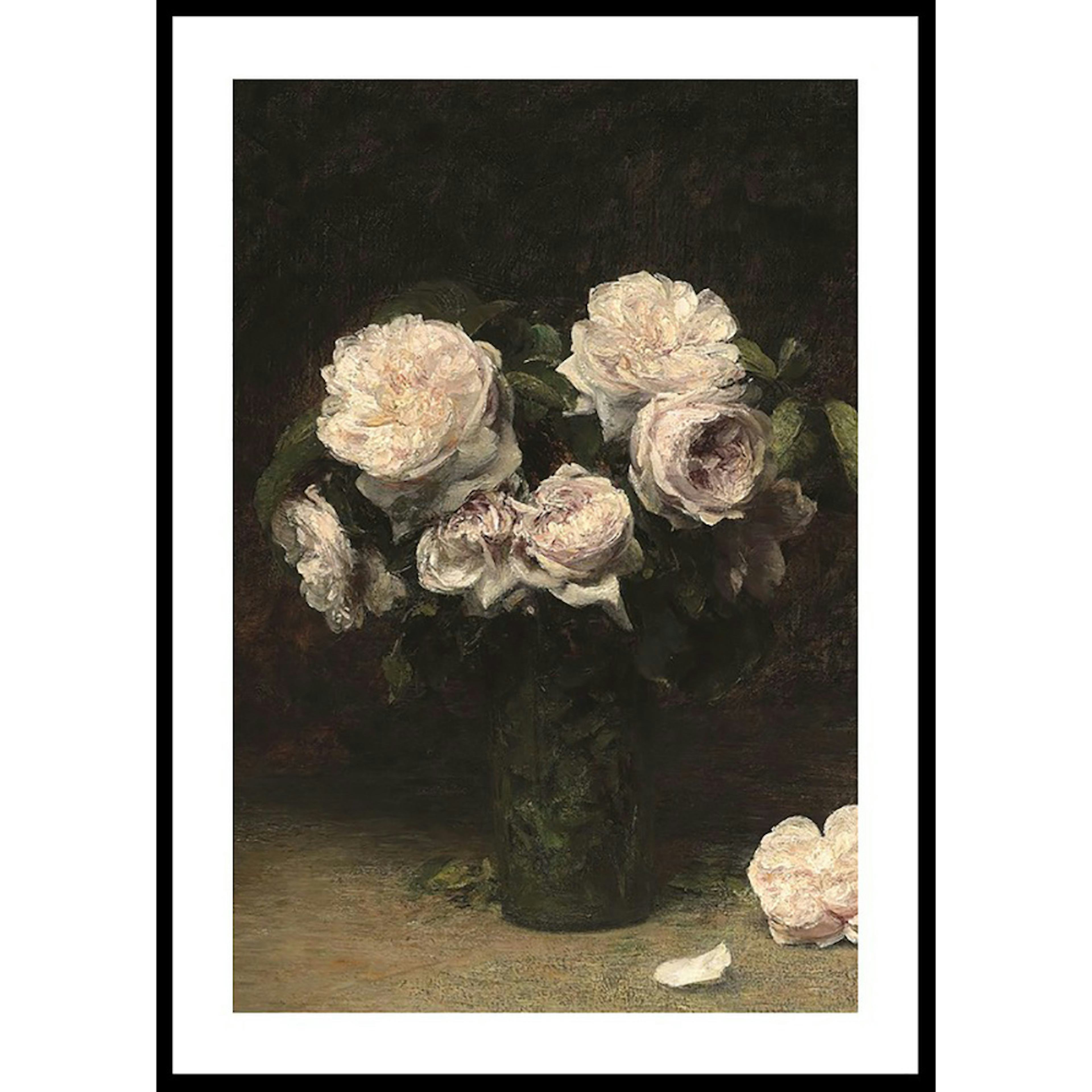 Poster Gallerix Roses Dans Un Verre 1877 By Henri Fantin-Latour