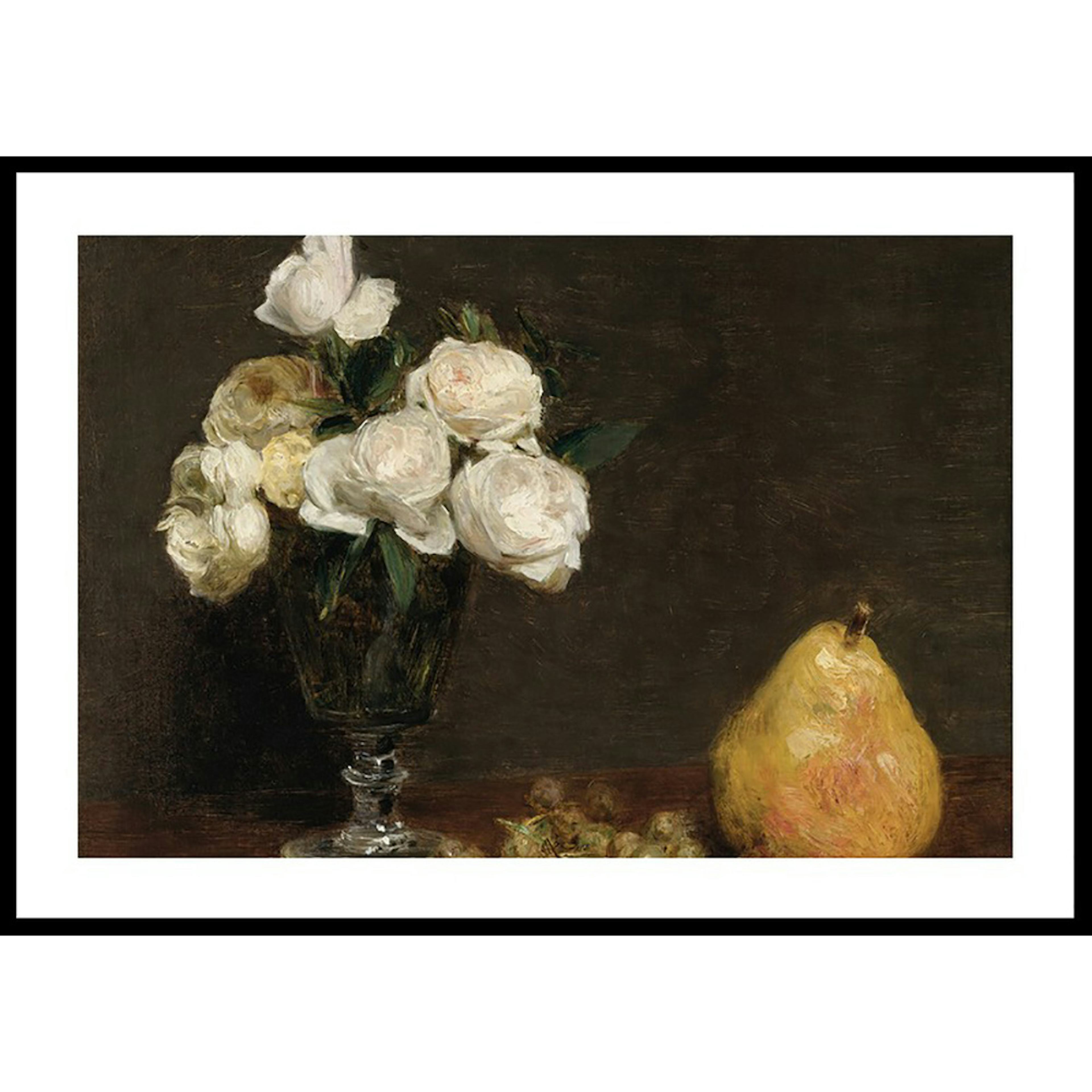 Poster Gallerix Still Life With Roses And Fruit By Henri Fantin-Latour