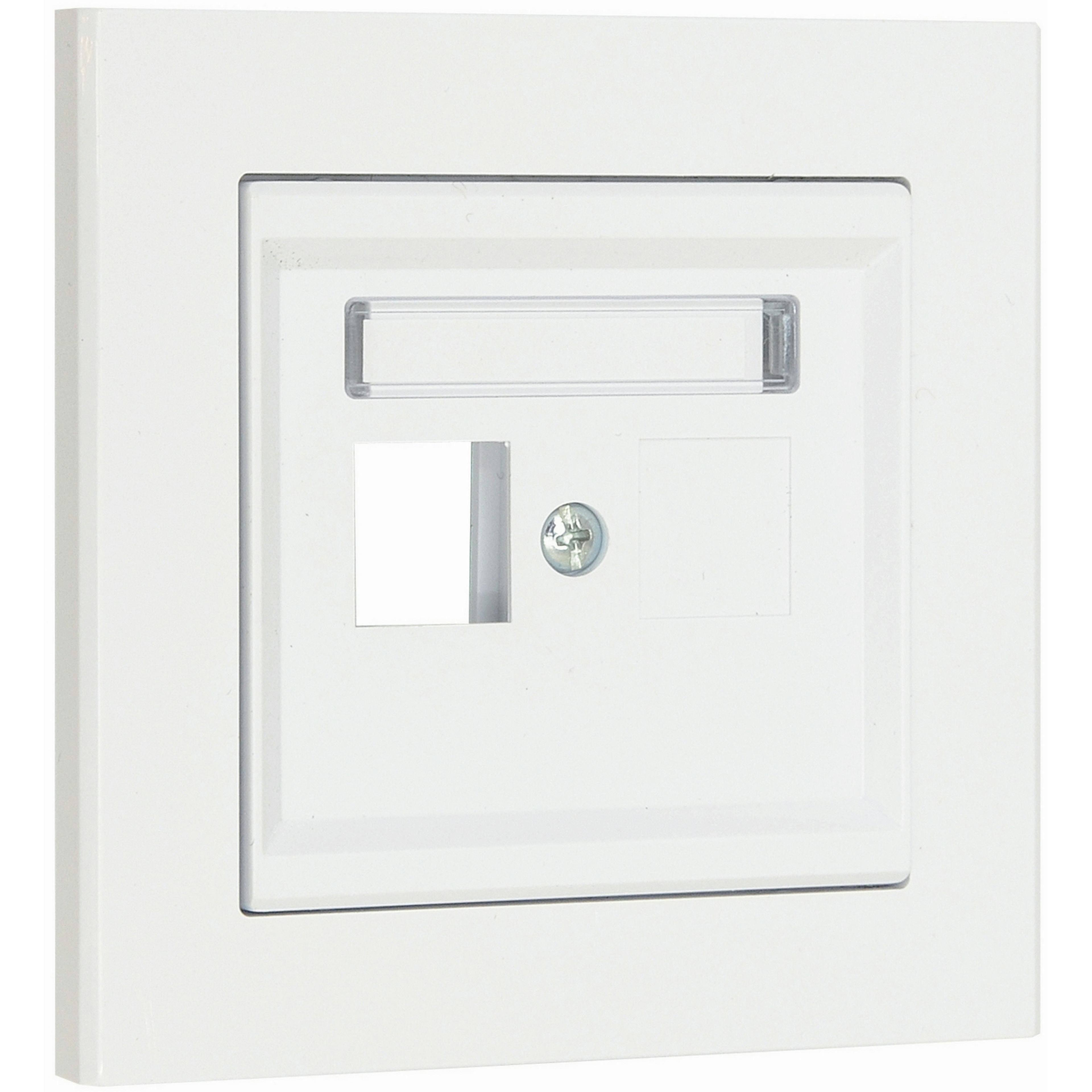 Centrumplatta Malmbergs Optima Rak 1-V Vit